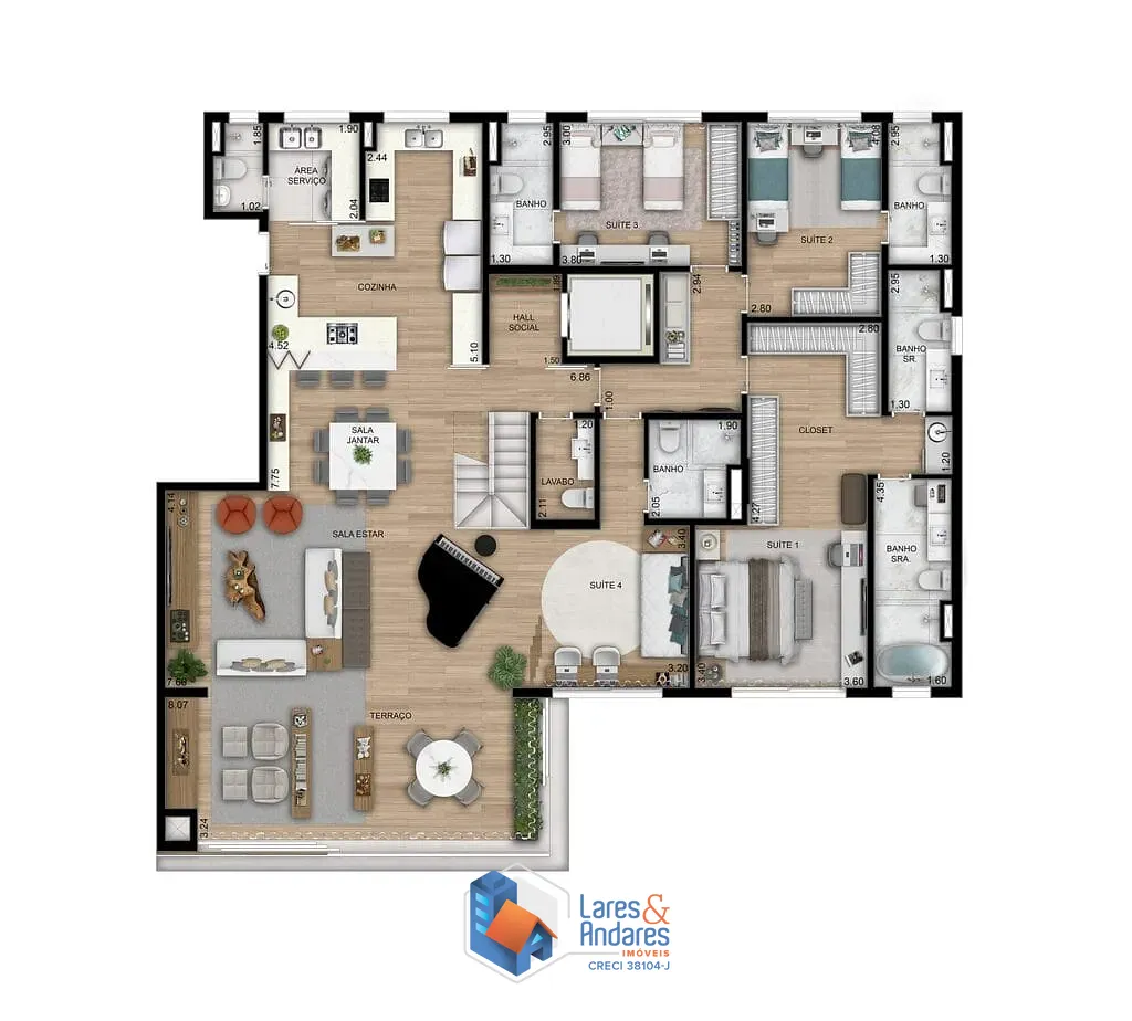 Apartamento, 4 quartos, 290 m² - Foto 23