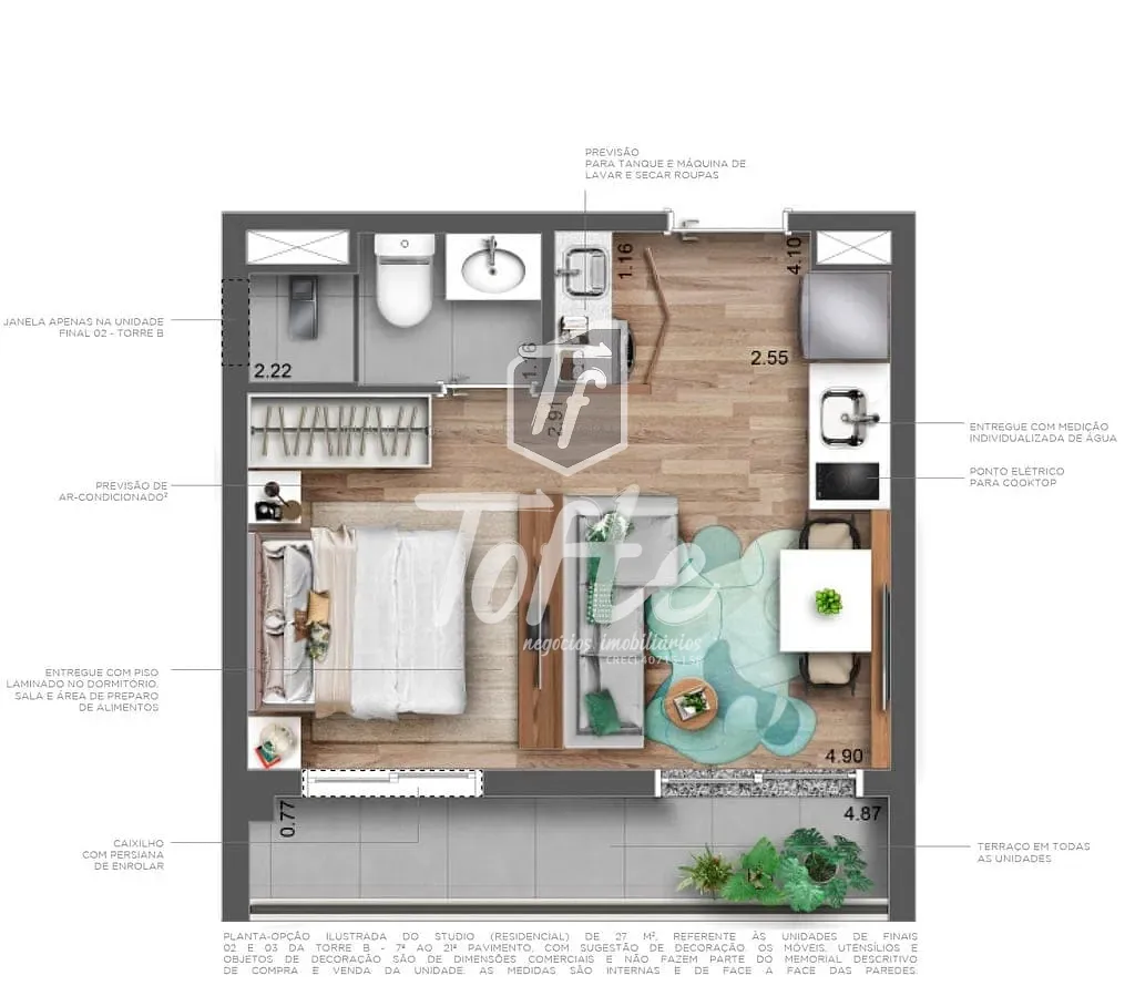 Apartamento, 2 quartos, 35 m² - Foto 25