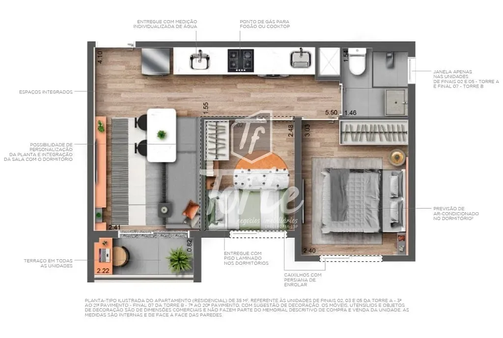 Apartamento, 2 quartos, 35 m² - Foto 26