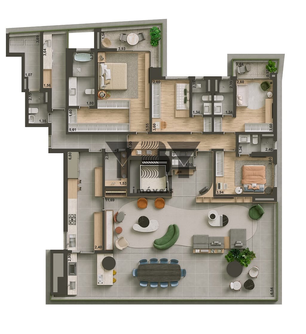 Apartamento, 4 quartos, 219 m² - Foto 14