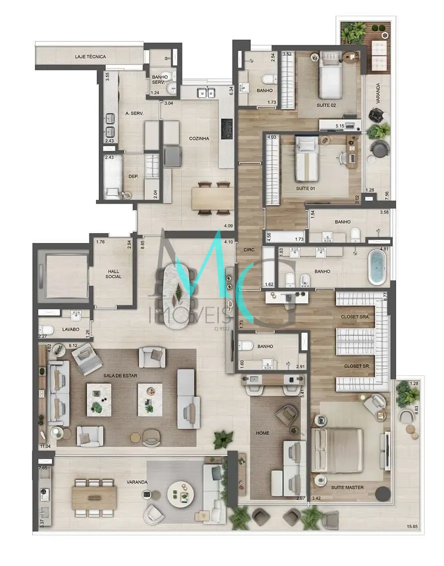 Cobertura, 4 quartos, 386 m² - Foto 63
