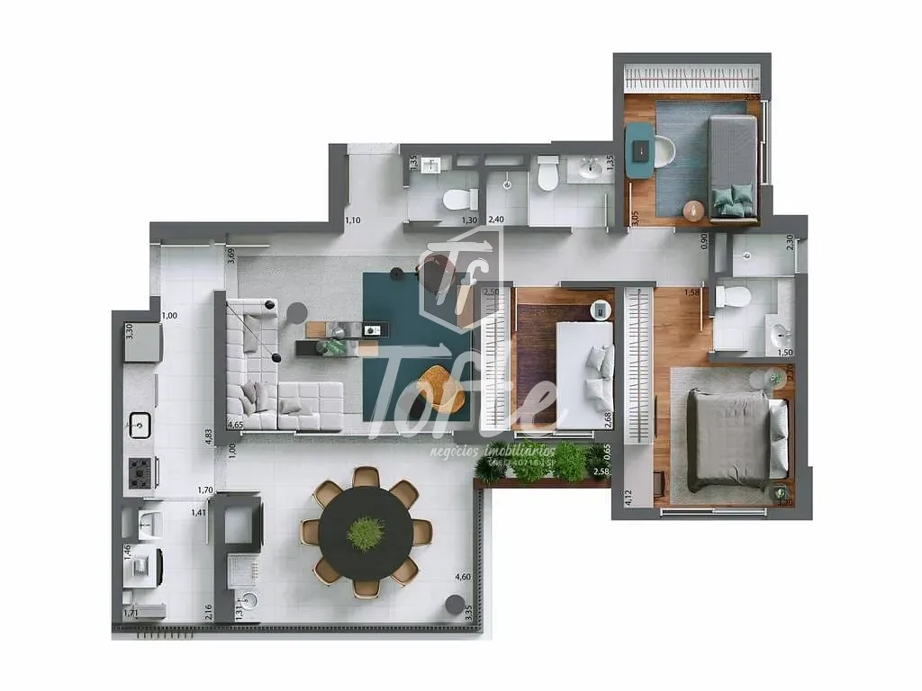Apartamento, 3 quartos, 100 m² - Foto 25