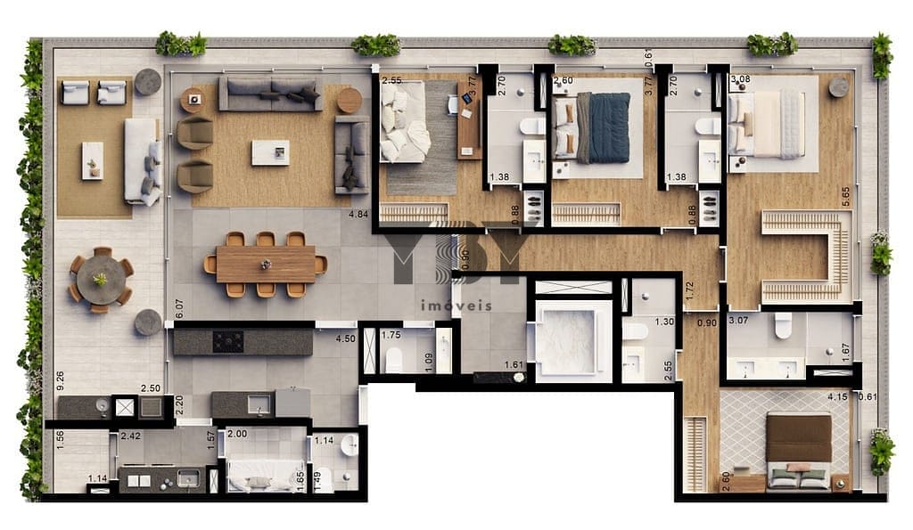 Apartamento à venda com 4 quartos, 364m² - Foto 24