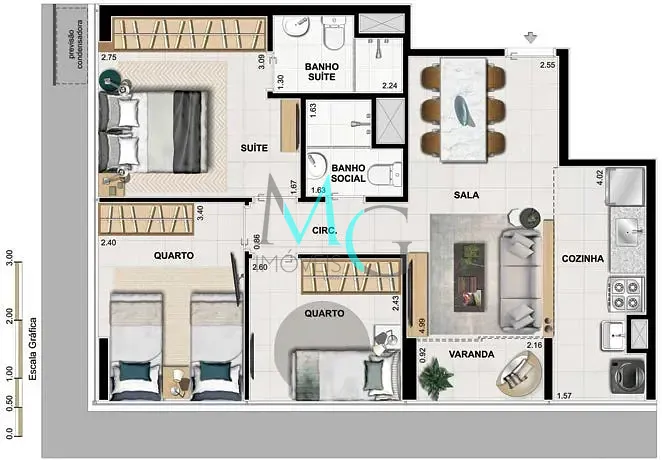 Apartamento, 2 quartos, 53 m² - Foto 32