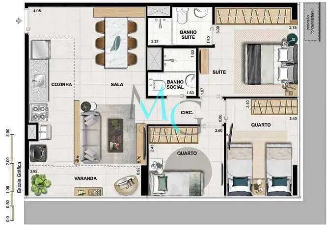Apartamento, 2 quartos, 53 m² - Foto 33