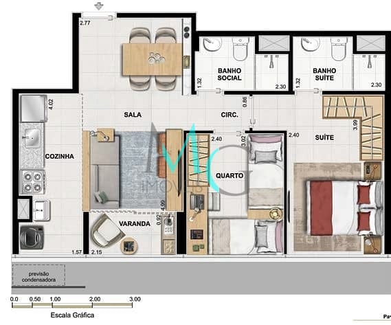 Cobertura à venda com 2 quartos, 100m² - Foto 28