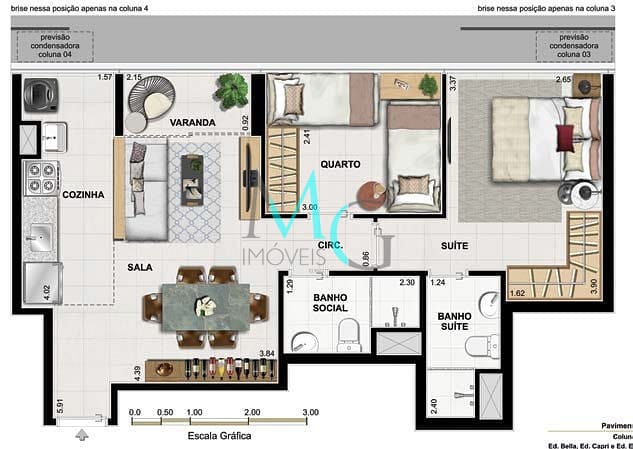 Apartamento, 3 quartos, 60 m² - Foto 30