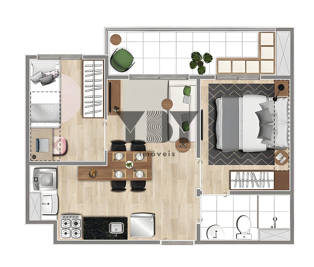 Apartamento, 2 quartos, 40 m² - Foto 23