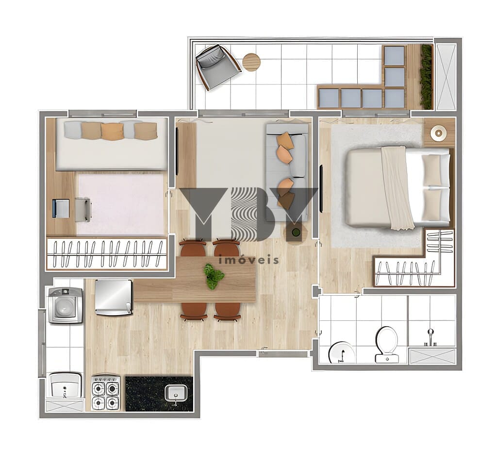 Apartamento, 2 quartos, 40 m² - Foto 24