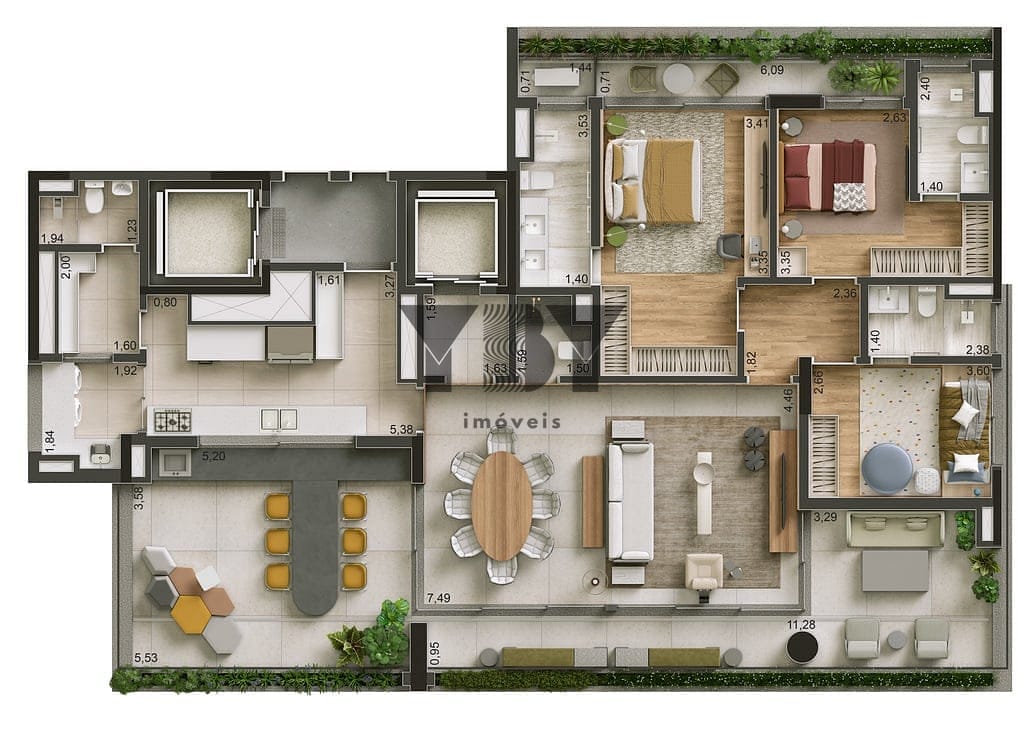 Apartamento, 3 quartos, 207 m² - Foto 24