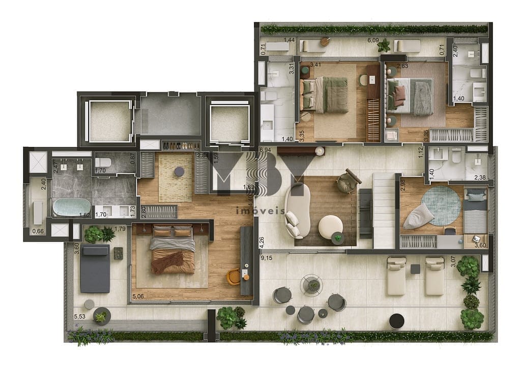 Apartamento, 3 quartos, 207 m² - Foto 27