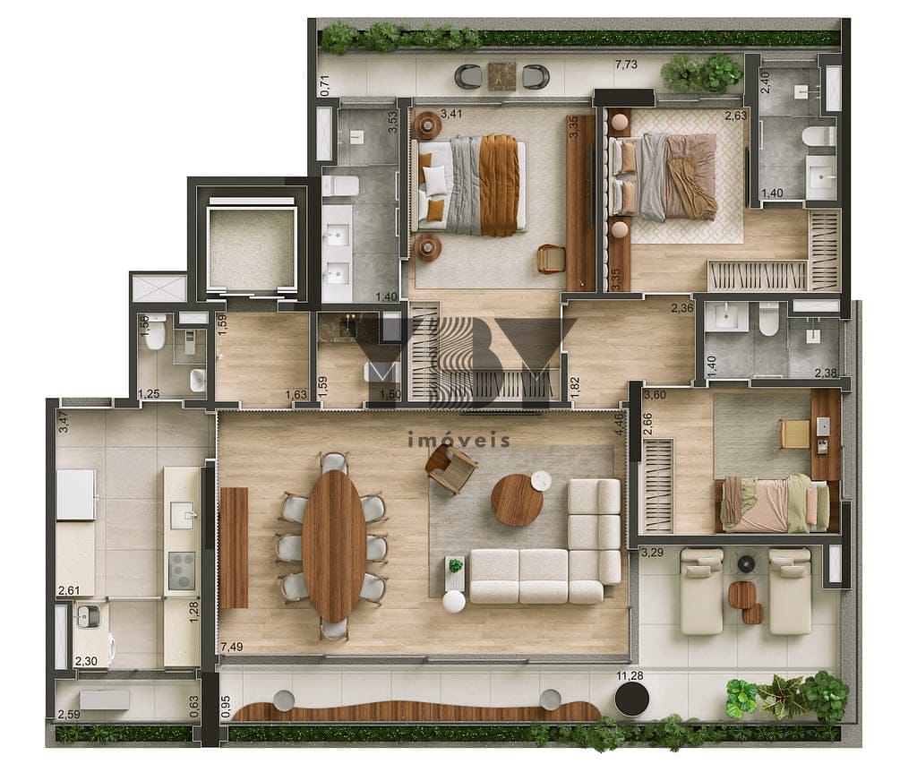 Apartamento, 3 quartos, 191 m² - Foto 22