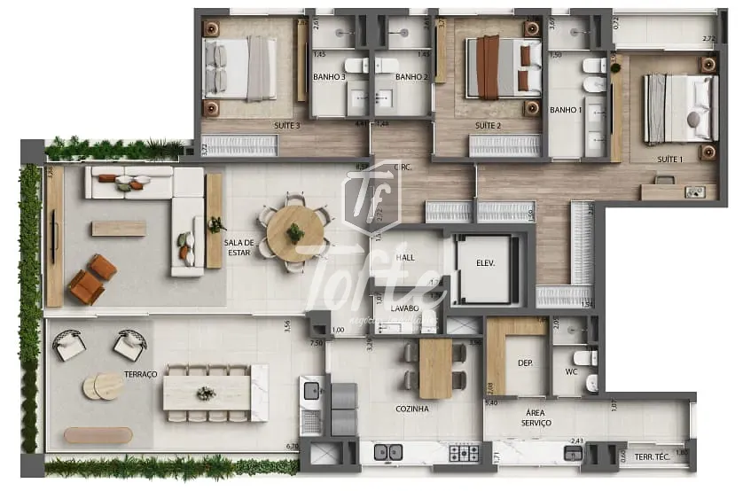 Apartamento, 3 quartos, 173 m² - Foto 7