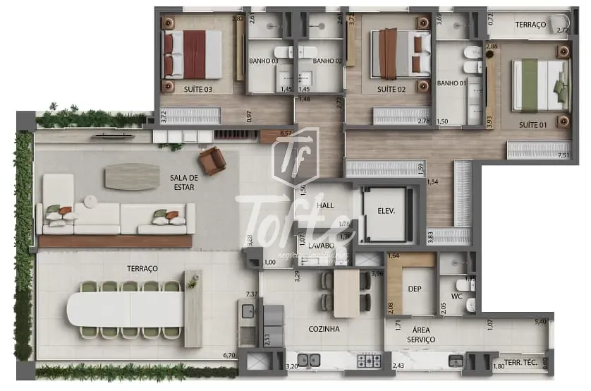 Apartamento, 3 quartos, 173 m² - Foto 8
