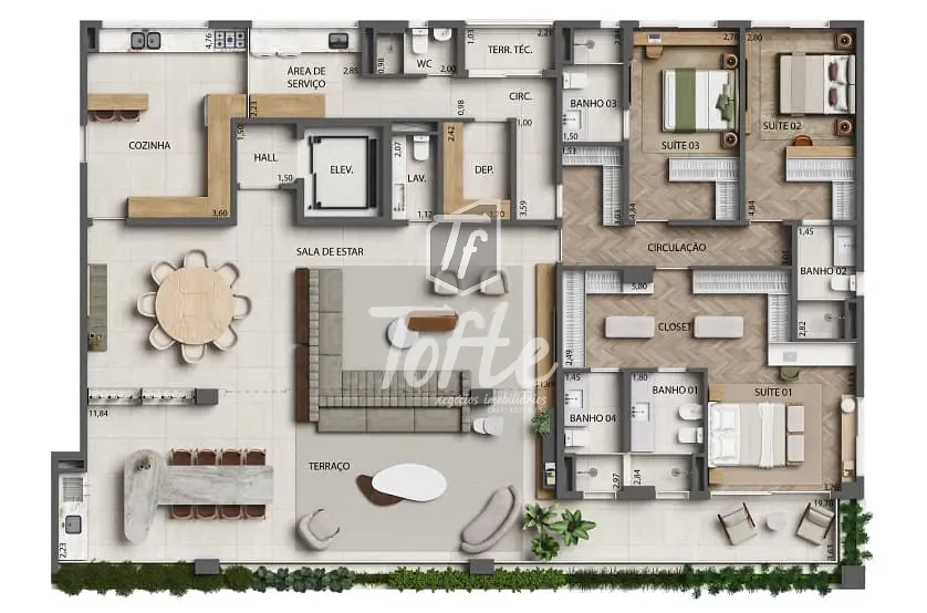 Apartamento, 3 quartos, 173 m² - Foto 13