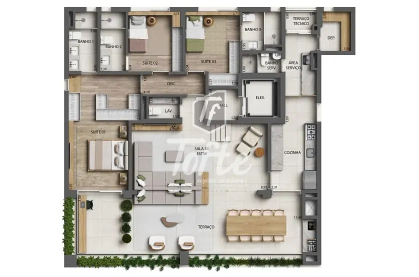 Apartamento, 3 quartos, 173 m² - Foto 14