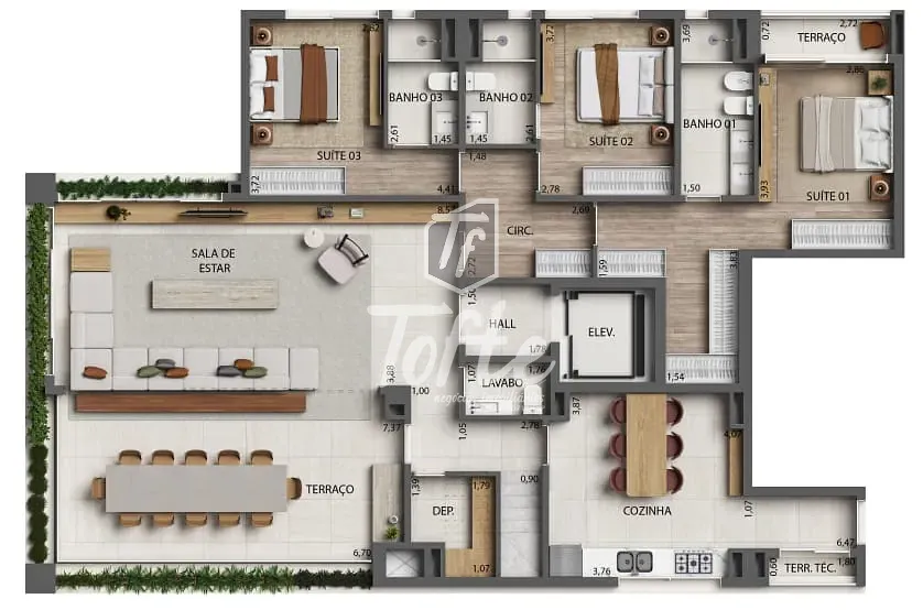 Apartamento, 3 quartos, 173 m² - Foto 16