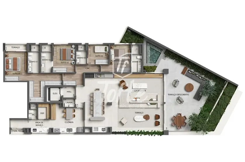 Apartamento, 3 quartos, 173 m² - Foto 22
