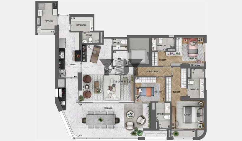 Cobertura à venda com 3 quartos, 213m² - Foto 47