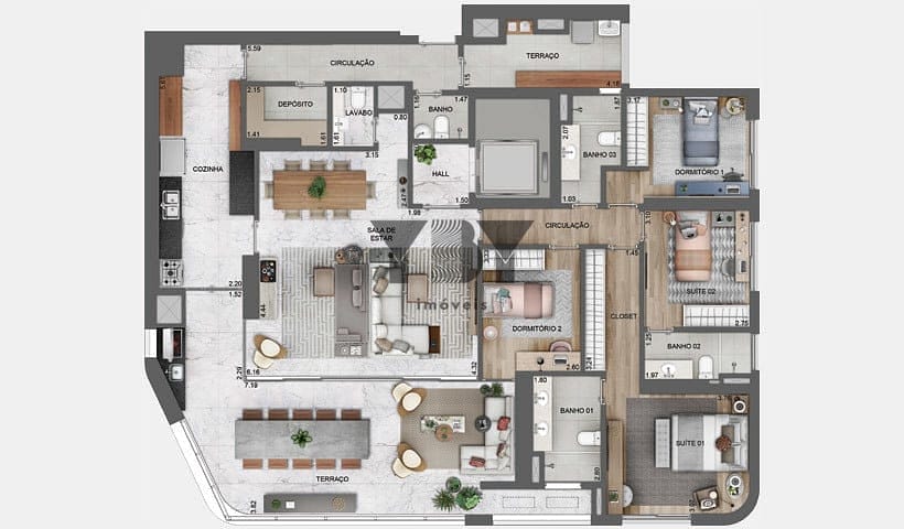 Cobertura à venda com 3 quartos, 213m² - Foto 49