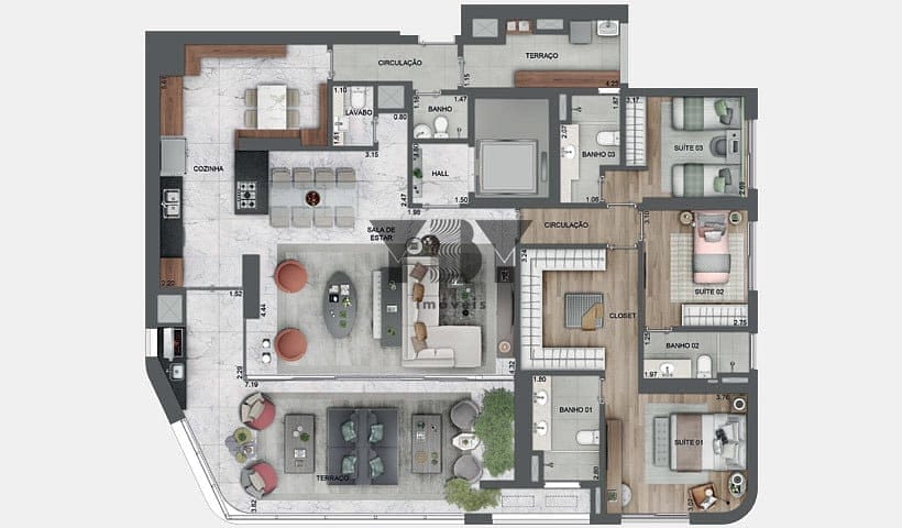 Cobertura à venda com 3 quartos, 213m² - Foto 50