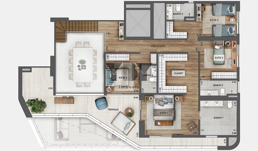 Cobertura à venda com 3 quartos, 213m² - Foto 60