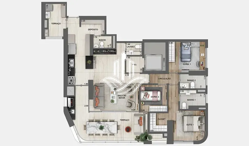 Apartamento, 4 quartos, 196 m² - Foto 45