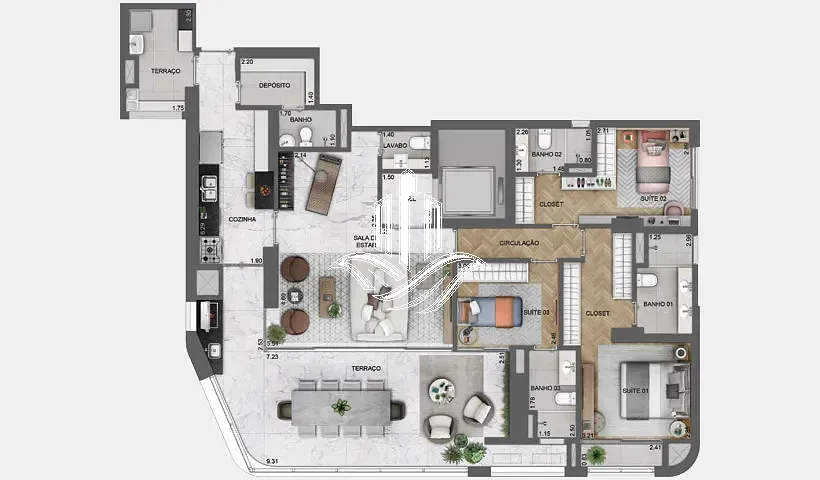 Apartamento, 4 quartos, 196 m² - Foto 47