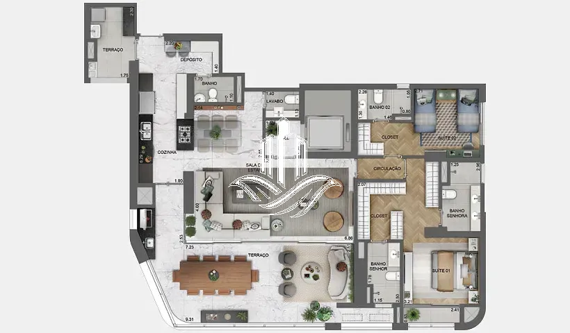 Apartamento, 4 quartos, 196 m² - Foto 48
