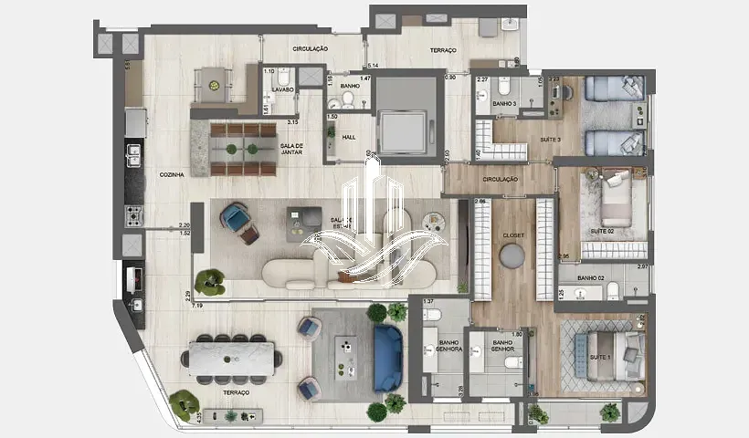 Apartamento, 4 quartos, 196 m² - Foto 52