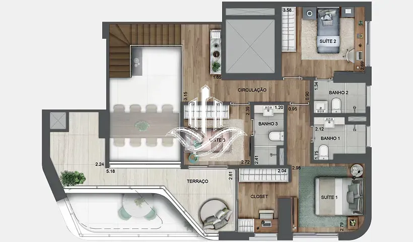 Apartamento, 4 quartos, 196 m² - Foto 54