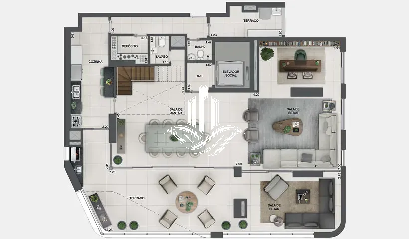 Apartamento, 4 quartos, 196 m² - Foto 57