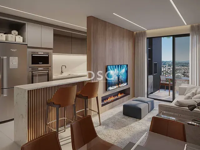 Apartamento 2 quartos e 2 banheiros, à venda, no bairro Cabral em Curitiba