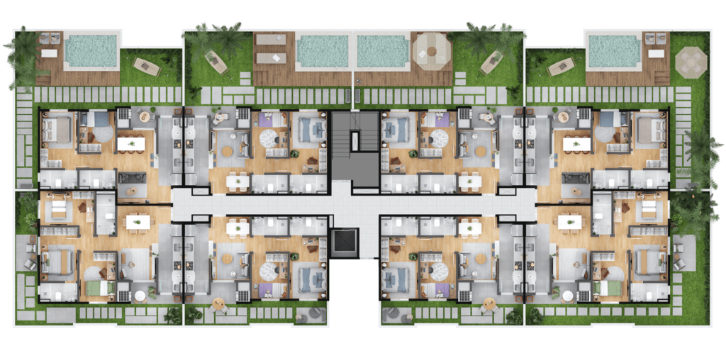 Apartamento à venda com 3 quartos, 64m² - Foto 19