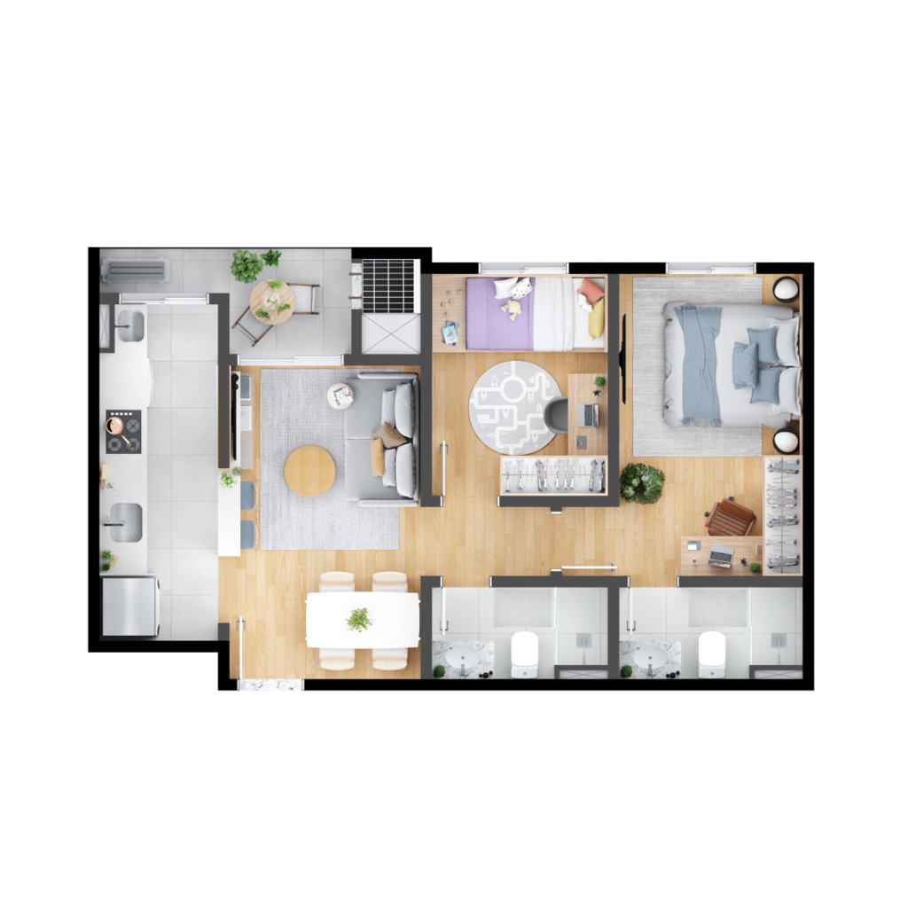 Apartamento à venda com 3 quartos, 64m² - Foto 24