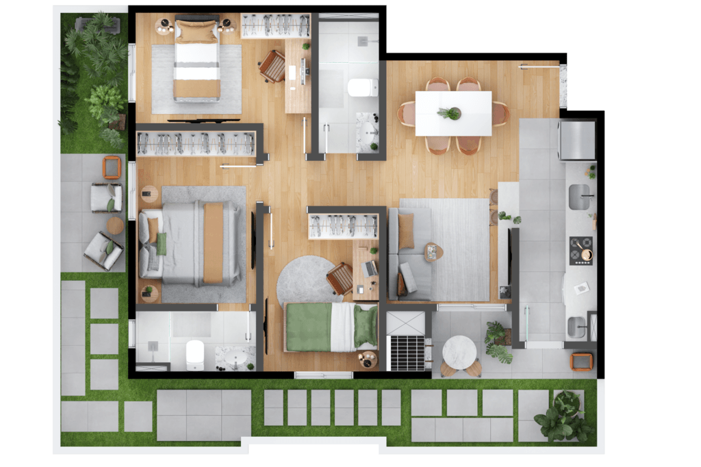 Apartamento à venda com 3 quartos, 64m² - Foto 27