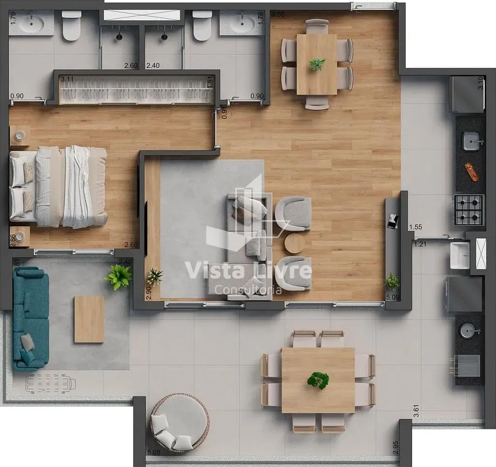Apartamento, 3 quartos, 137 m² - Foto 32