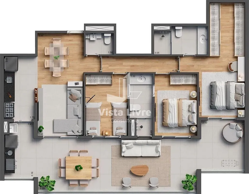 Apartamento, 3 quartos, 137 m² - Foto 37