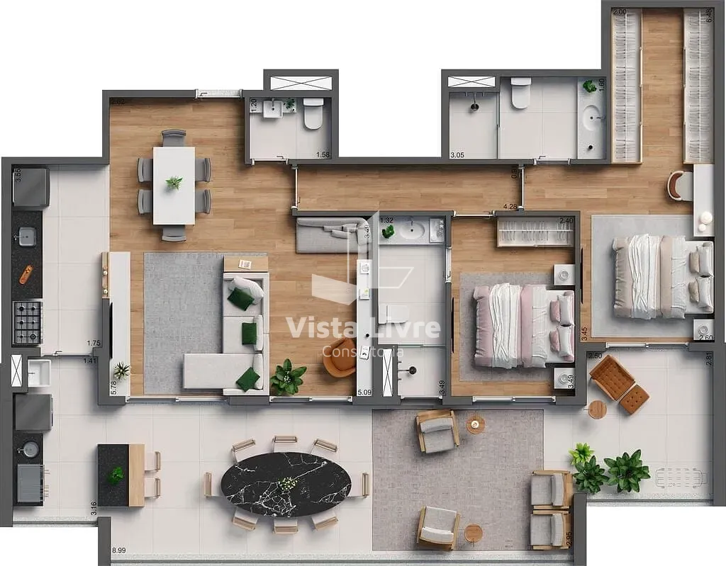 Apartamento, 3 quartos, 137 m² - Foto 38