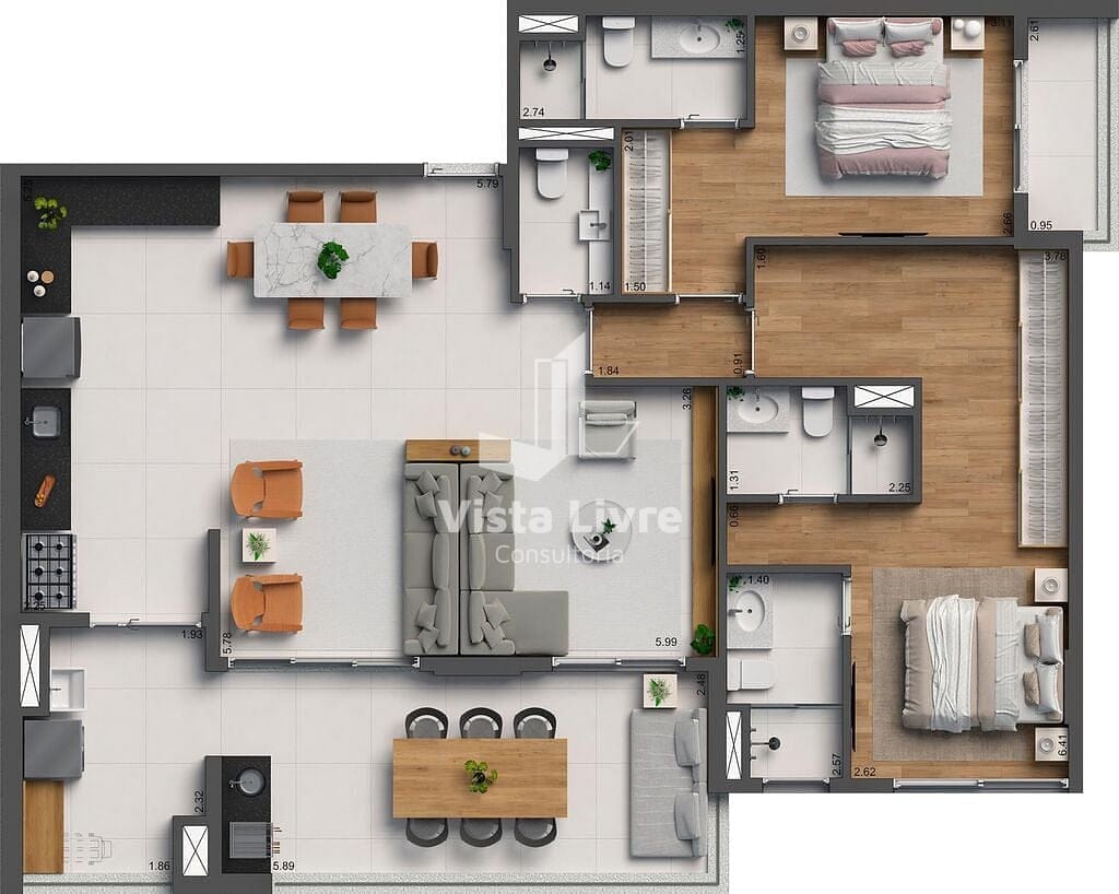 Apartamento, 2 quartos, 75 m² - Foto 35