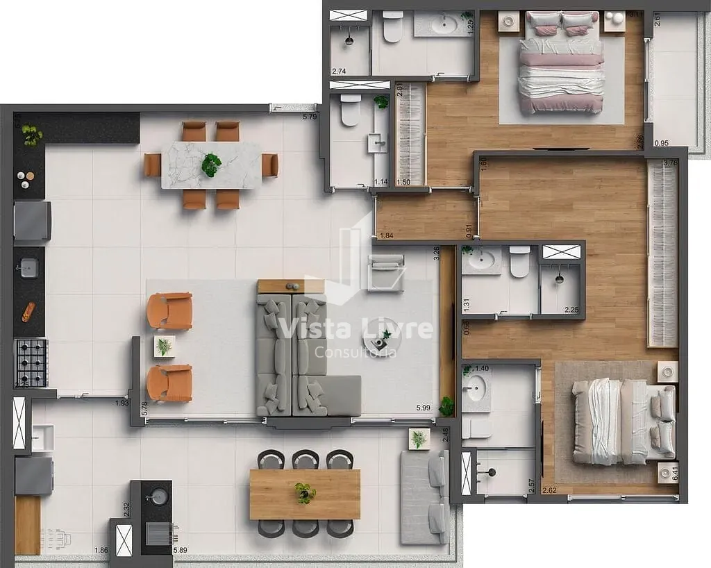 Apartamento, 3 quartos, 120 m² - Foto 35