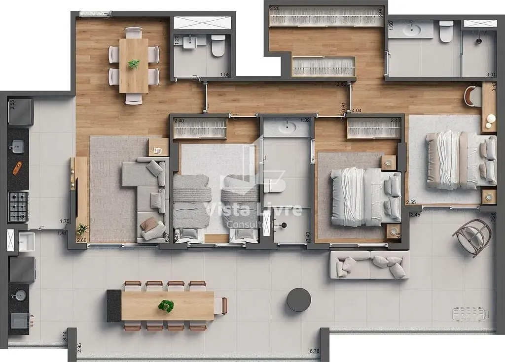 Apartamento, 3 quartos, 120 m² - Foto 38
