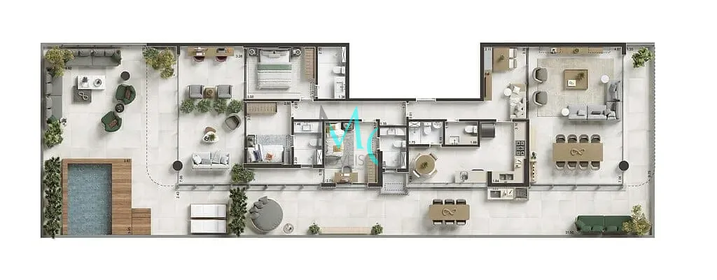 Apartamento, 3 quartos, 172 m² - Foto 21