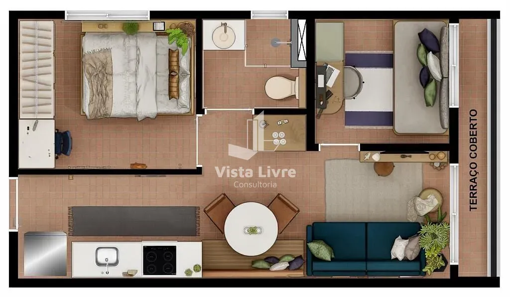 Apartamento, 2 quartos, 36 m² - Foto 14
