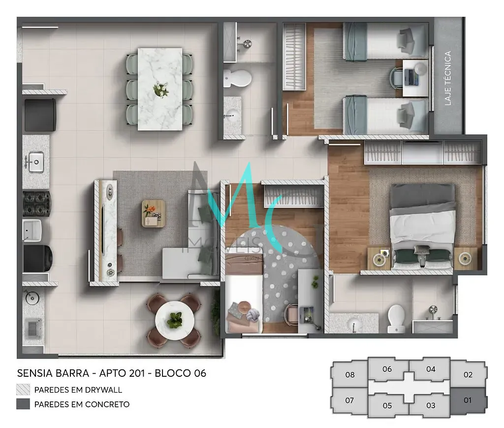 Cobertura, 3 quartos, 141 m² - Foto 22