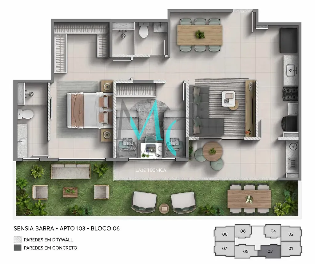 Cobertura, 3 quartos, 141 m² - Foto 23