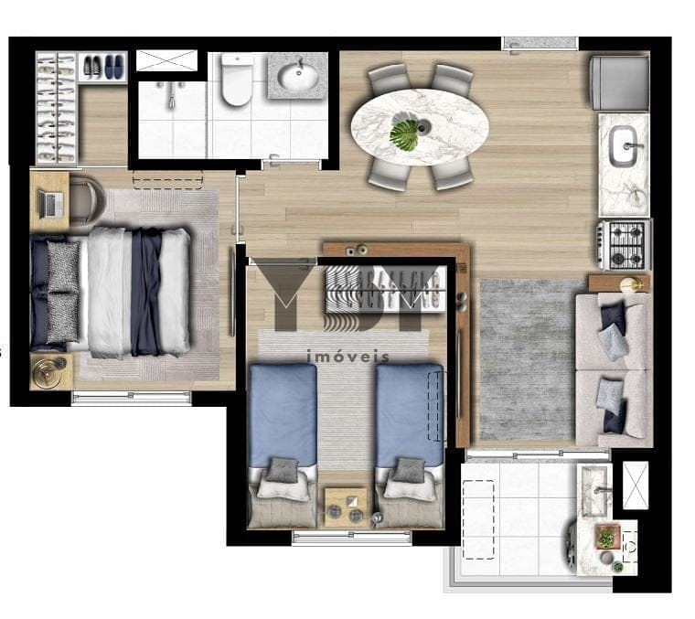 Apartamento à venda com 2 quartos, 36m² - Foto 27