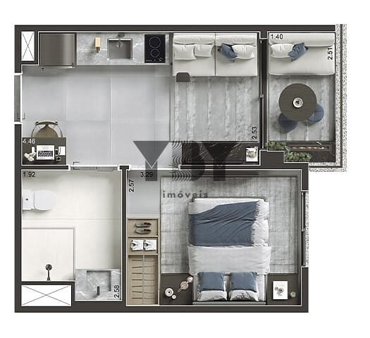 Apartamento, 1 quarto, 35 m² - Foto 17