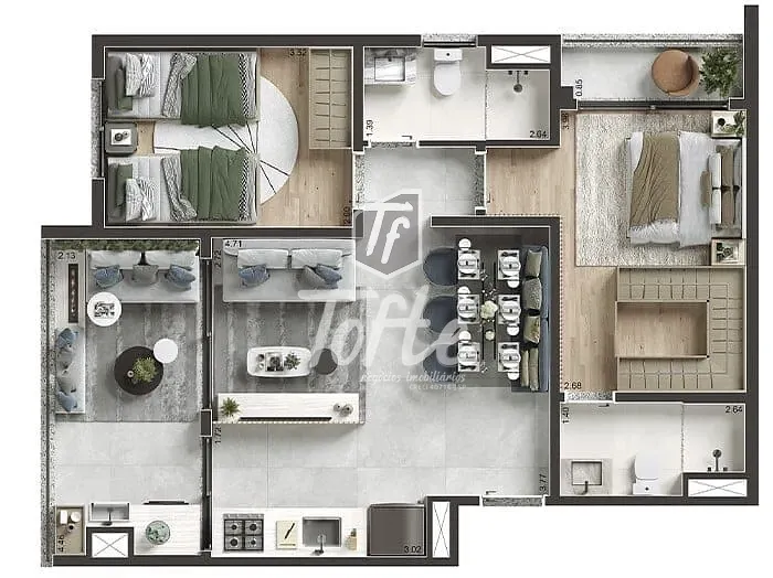 Apartamento, 2 quartos, 63 m² - Foto 19