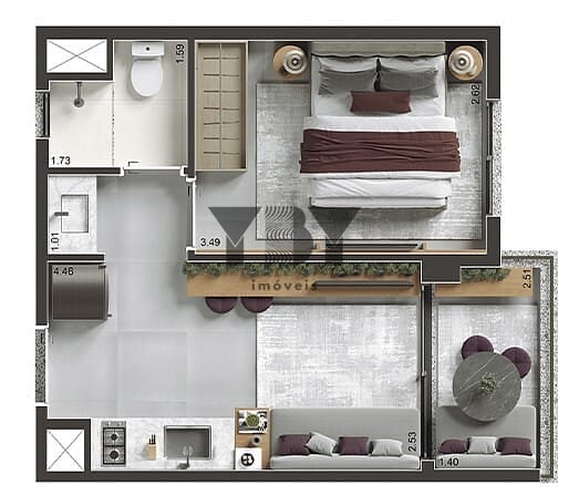 Apartamento, 2 quartos, 38 m² - Foto 18